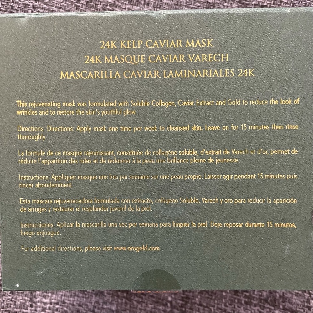 Orogold 24k Kelp Caviar Mask 115g NEW - Picture 3 of 3